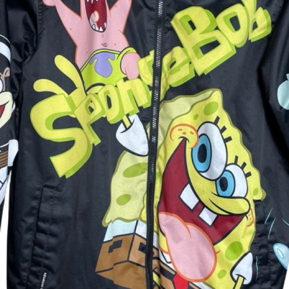 Members Only x Nickelodeon Spongebob Mega Print Men's Hooded Jacket | Unisex | M - Picture 2 of 4